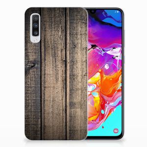 Samsung Galaxy A70 Bumper Hoesje Steigerhout