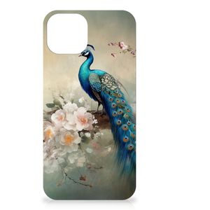 TPU Hoesje voor Apple iPhone 14 Vintage Pauwen