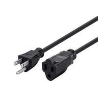 Monoprice 3-polige verlengsnoer - 1 voet - zwart (10 stuks) NEMA 5-15P naar NEMA 5-15R, 16AWG, 13A