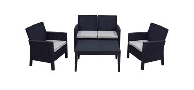 Kunststof loungeset Lova (incl. kussens) Kunststof loungeset Lova (incl. kussens)