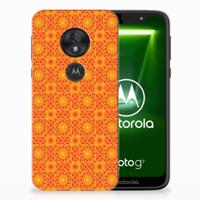 Motorola Moto G7 Play TPU bumper Batik Oranje