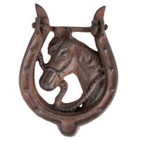 Esschert design Deurklopper hoefijzer - gietijzer - L16 cm - vintage - deurbel