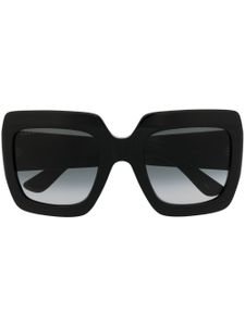 Gucci Eyewear lunettes de soleil GG à monture oversize - Noir