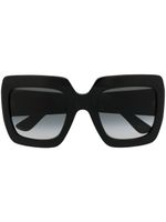 Gucci Eyewear lunettes de soleil GG à monture oversize - Noir - thumbnail