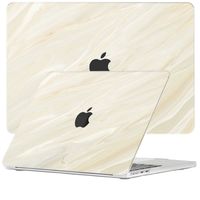 Lunso MacBook Air 15 inch M2/M3 (2023-2024) cover hoes - case - Creamy Vibes - thumbnail