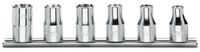 Beta 6-delige set dopsleutels voor Torx® schroeven (art. 910FTX) op support 920FTX/SB6 - 009200390 - thumbnail