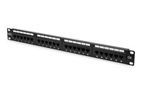 DIGITUS Patch Panel - 19-inch - Cat-6-24-poorts RJ45 - onafgeschermd - LSA patchpaneel - rack-montage 1U - zwart