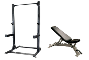 Body-Solid ProClubLine SPR500P2 Half Rack Package V2