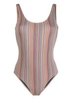 Paul Smith maillot de bain rayé à encolure ronde - Multicolore