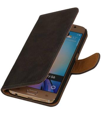 Bookwallet bark grijs hoes Samsung Galaxy S6 Bookwallet bark grijs hoes Samsung Galaxy S6