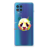 Motorola Moto G100 Telefoonhoesje met Naam Panda Color - thumbnail