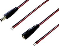BKL Electronic 075217 Laagspanning DC vrouwelijk aansluitkabel, DC mannelijk - open uiteinden 5.50 mm 2.10 mm 2.10 mm 2.00 m 1 set