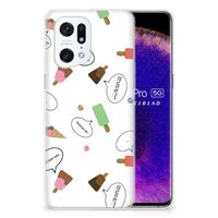 OPPO Find X5 Pro Siliconen Case IJsjes - thumbnail