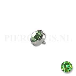 Dermal balletje 1.2 mm flat disc groen 4 mm