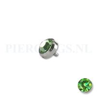 Dermal balletje 1.2 mm flat disc groen 4 mm