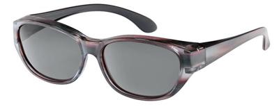 FitOfar overzetzonnebril VZ 0049P4 rood/grijs