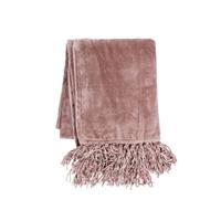 Tiseco Home Studio Plaid - Fluffy Kleur : Oud Roze