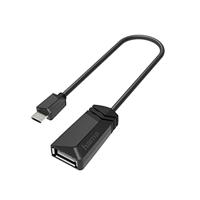 Hama USB OTG Adapter, Micro USB Male - USB A Female (Adapter voor het aansluiten van micro-USB-apparaten zoals tablet op bijv. Printer, Micro USB OTG-adapter met snelle overdracht 480 Mbit/s, USB 2.0)
