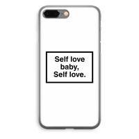 Self love: iPhone 8 Plus Transparant Hoesje