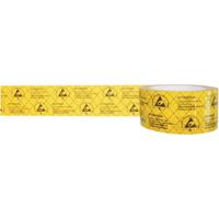 BJZ C-195 005 PP ESD-tape Geel, Zwart (l x b) 50 m x 50 mm 50 m - thumbnail