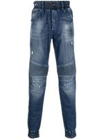 Philipp Plein jean cigarette à coupe cinq poches - Bleu