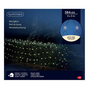 LED kerstverlichting net warm wit 384 lampjes   -