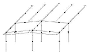 Dorema Frame Voortent Royal 350 De Luxe Staal Easygrip 25mm