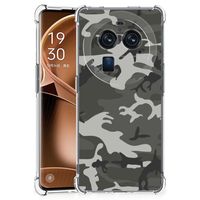 OPPO Find X6 Pro Doorzichtige Silicone Hoesje Army Light - thumbnail