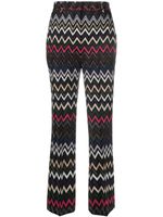 Missoni pantalon en maille à motif zigzag - Noir - thumbnail