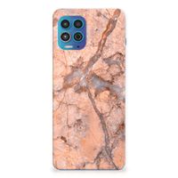 Motorola Moto G100 TPU Siliconen Hoesje Marmer Oranje