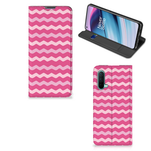 OnePlus Nord CE 5G Hoesje met Magneet Waves Pink