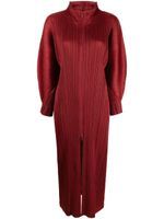 Pleats Please Issey Miyake robe mi-longue November à plis - Rouge