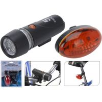 Fietsverlichting set kop en achterlamp LED   - - thumbnail