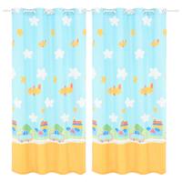 vidaXL Kindergordijnen verduisterend 140x240cm vliegtuigen 2 st