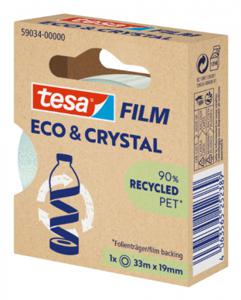 tesa ECO & CRYSTAL 59034-00000-00 tesafilm tesafilm Eco & Crystal Transparant (l x b) 33 m x 19 mm 1 stuk(s)