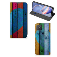 OPPO Reno4 Z 5G Book Wallet Case Wood Heart - Cadeau voor je Vriend - thumbnail