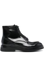 Santoni bottines en cuir de veau - Noir - thumbnail