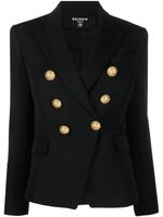 Balmain veste cintrée à boutonnière croisée - Noir - thumbnail