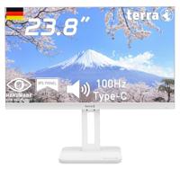 Terra 2465W Pivot Monitor wit 24 inch White Monitor Pivot USB-C HDMI DisplayPort