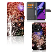 OnePlus 11 Wallet Case met Pasjes Vuurwerk