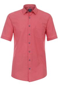 Redmond Regular Fit Overhemd Korte mouw rood