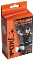 Fox TT tafeltennisballen Darwin 1 Star 40 mm wit 6 stuks