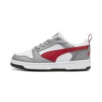 PUMA Unisex Rebound V6 Lo Jr Sneaker voor kinderen, Stormy Slate Club Rood PUMA Zwart, 36 EU