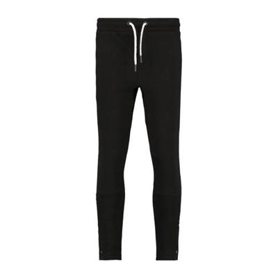 CoolCat Junior joggingbroek Charly met tekst zwart/wit