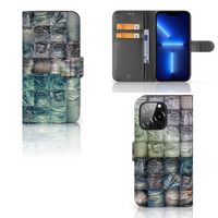 Wallet Case met Pasjes iPhone 13 Pro Spijkerbroeken