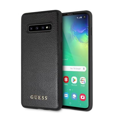 Guess - backcover hoes - Samsung Galaxy S10 - Zwart Guess - backcover hoes - Samsung Galaxy S10 - Zwart