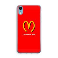 I'm lovin' you: iPhone XR Transparant Hoesje - thumbnail