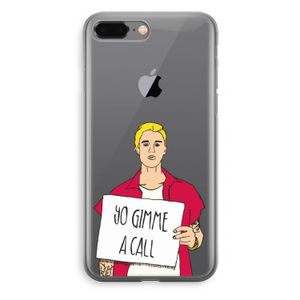 Gimme a call: iPhone 8 Plus Transparant Hoesje