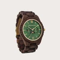 Houten Horloge Emerald Jungle