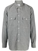 visvim chemise à effet taches de peinture - Gris - thumbnail